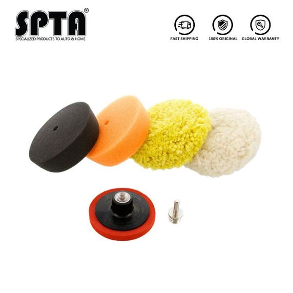 

spta 3" mini buffing and polishing pad buffing pads kit , backing plate, and 1/4" drill adapter --select color