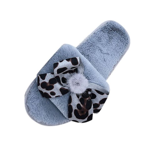 

winter women home slippers round-toe women shoes soft plush polka dot slippers casual bow-knot home slipper zapatos mujer, Black