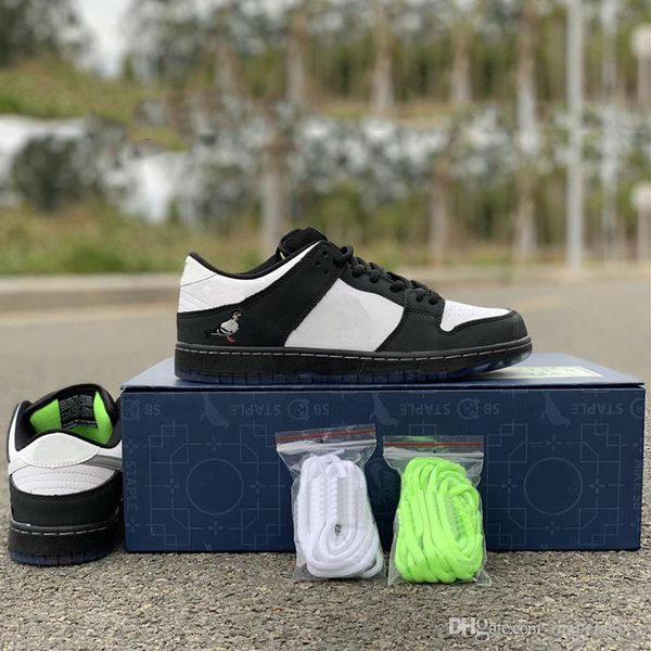 

Staple x SB Dunk Low Pro OG QS Skateboard Shoes Panda Pigeon 3.0 Fashion Designer Sport Sneakers Black White Casual Shoes