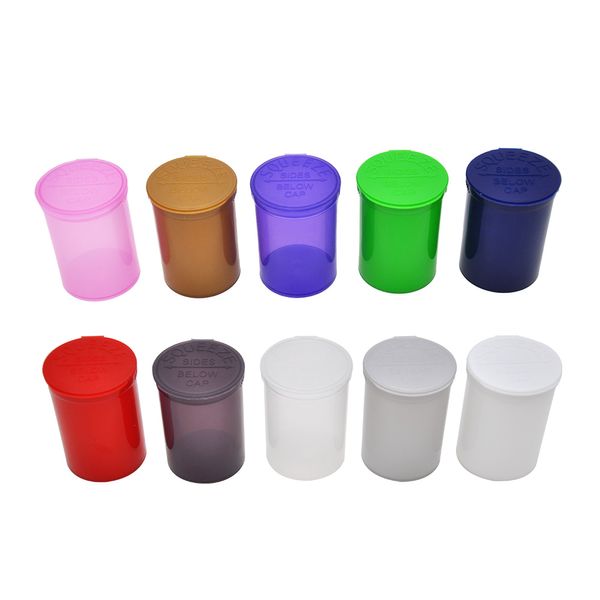 30 Dram leere Quetschflasche mit Pop-Top-Verschluss, Kräuterbox, Behälter, Kräuterbehälter, Pillendose, zufällige Farbe