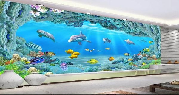 

пользовательские фото обои 3d стереоскопический проточная вода и wealt фулл-хаус гостиная диван ба спальня диван фон настенные фрески обои