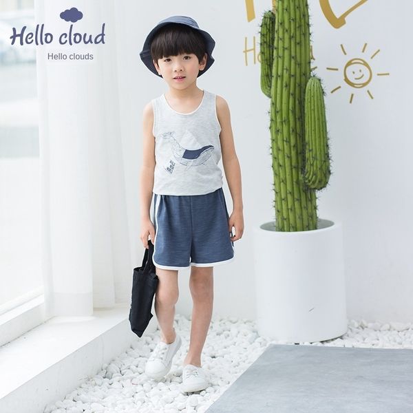 

2019 i-shaped boy's cartoon 2019 children's children's i-shaped vest boy's cartoon vest, Blue