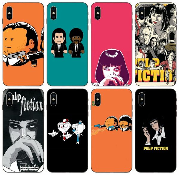 

[tongtrade] simple pulp fiction case for iphone 11 pro max x xs xr 8s 8 7s 7 plus samsung j1 huawei mate 30 lite xiaomi 8 pro silicone case