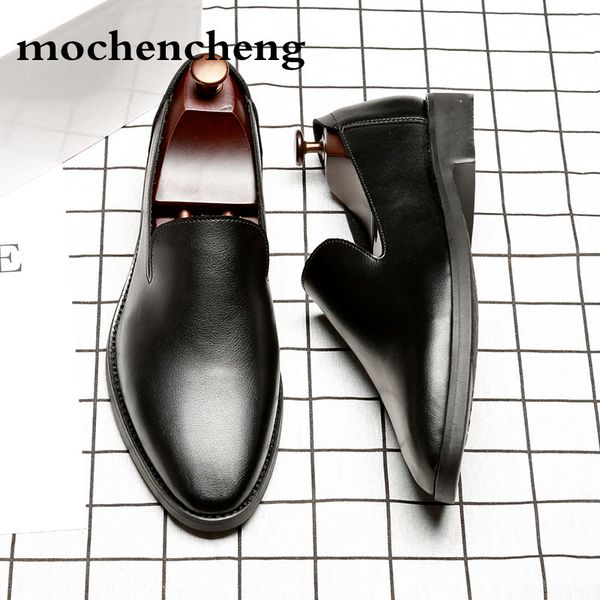 

men dress shoes men formal shoes leather wedding oxford, Black