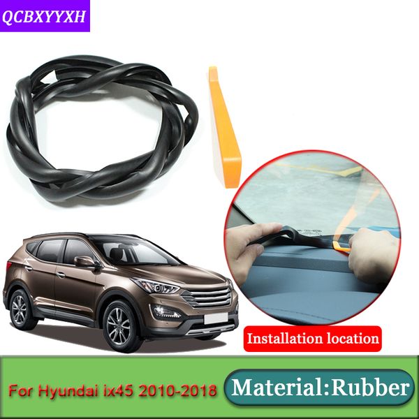 

car-styling for ix45 santa fe 2010-2018 rubber anti-noise soundproof dustproof car dashboard windshield sealing strips