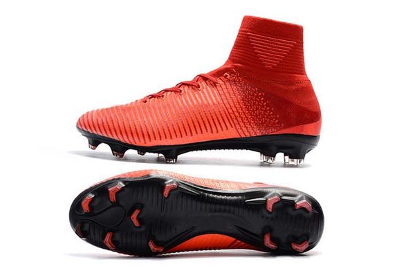 

mens/woman/kids football boots superfly v tf/ic/fg red soccer shoes