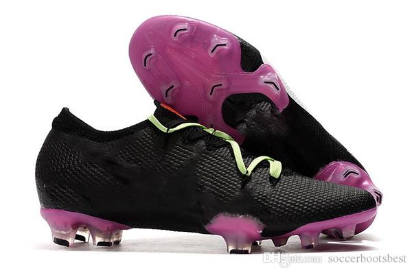 

2019 purple mens soccer shoes cr7 soccer cleats outdoor ronaldo football boots mercurial vapors 13 elite neymar fg size39-45, Black