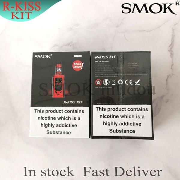 

100% Authentic SMOK R-kiss Starter Kit 200W Max Output Power Mod with 2ml TFV-Mini V2 tank