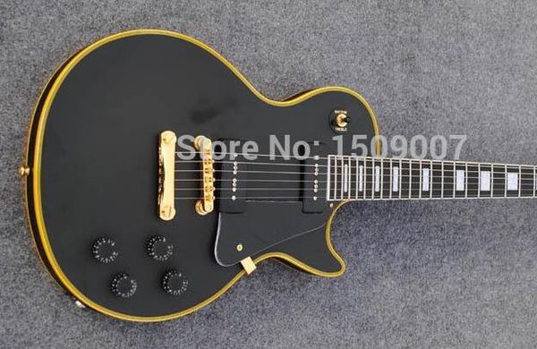 

: in electric guitar, golden hardware, yellow binding guitar