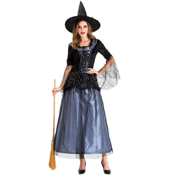 

halloween long witch stage costumes role-playing halloween carnival show professional fashion masquerade ball