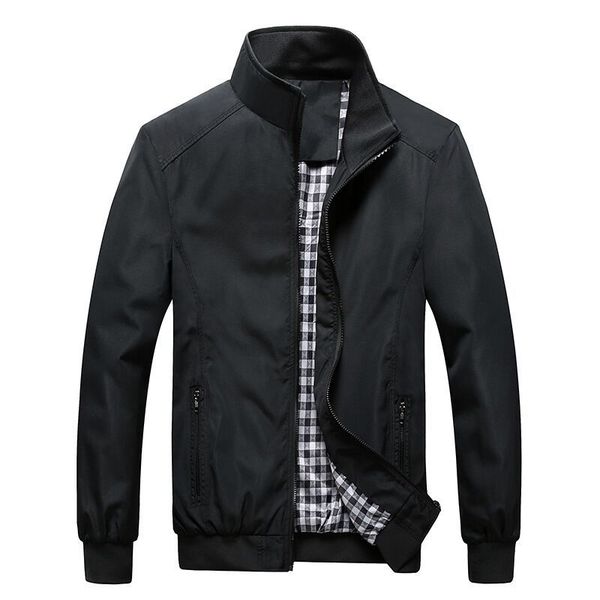 

2019 new jacket men fashion casual loose mens jacket sportswear bomber mens jackets plus size dropshipping, Black;brown