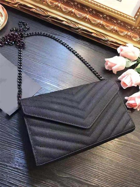 

designer-luxury handbags purse y women fashion totes caviar pattern chain strap shoulder crossbody flap handbag