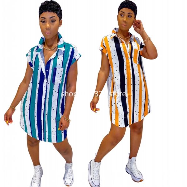 

new african dresses for women vetement femme 2020 stripe print africa shirt dress african clothes dashiki ankara dresses ladies, Red