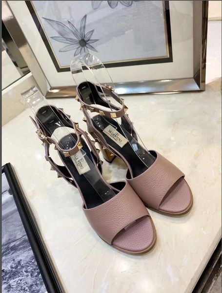 

wholesale fashion luxury designer high heels 8cm leather sandals and dress sandals ing, Black