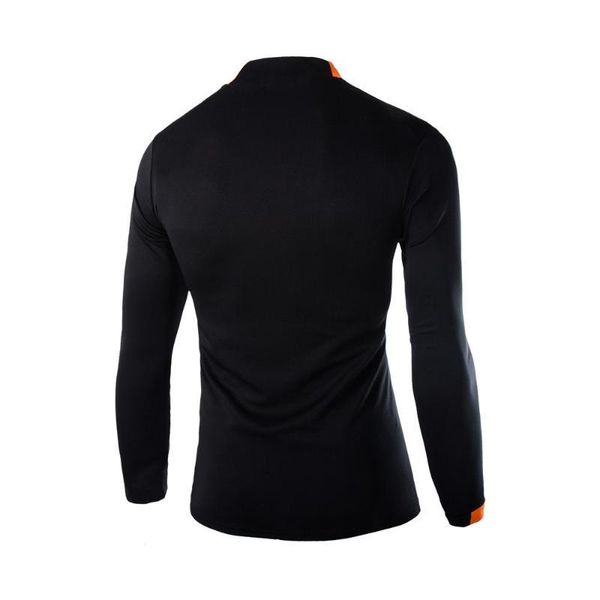 

дизайнерская футболка повседневная эластичная быстросохнущая с длинным рукавом сплошной цвет тощий тренажерный зал тройники повседневная муж, White;black