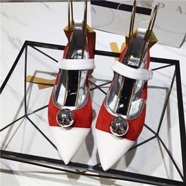 

metal balls andals brand flat heel new desig genuine leather gladiator rivets pumps young women new arrival shoes big size, Black