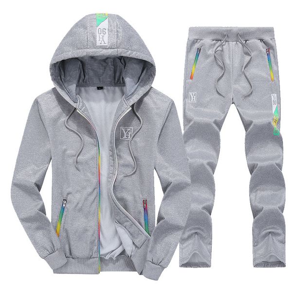 

мужчины спортивный костюм спортивные костюмы руна printed zip up hoodie теплая куртка sweatsirt + тяжелое дыхание вскользь jogger бег outfit