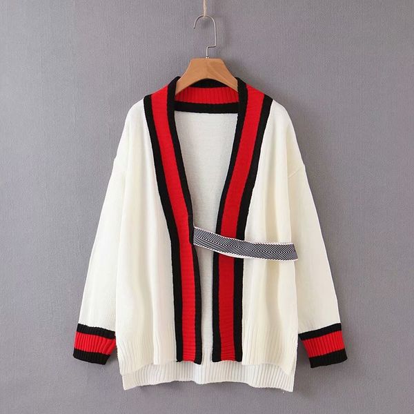 

woah 2019 the european and american fashion cardigan sweater xl48-2043, White