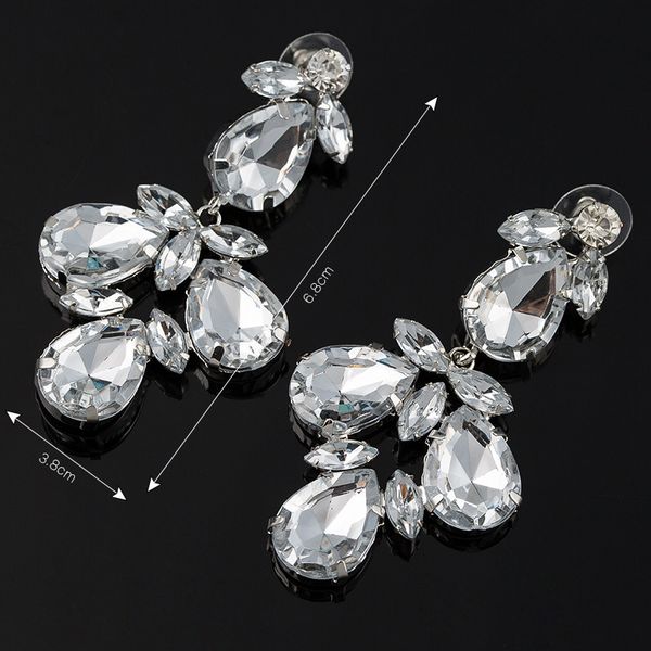 

exceed flash diamond drip ear nail by female design ornaments earrings, Golden
