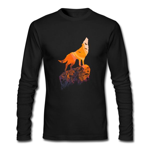 Cotton T-Shirt,Mountains Trees Eagles Fashion Personality Customization