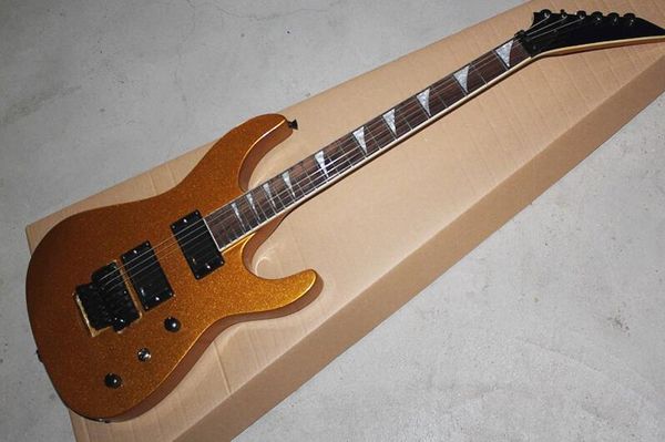 

dk-1 electric guitar double-shake 24 fret electric guitar gold powder large particle body can be customized, ing