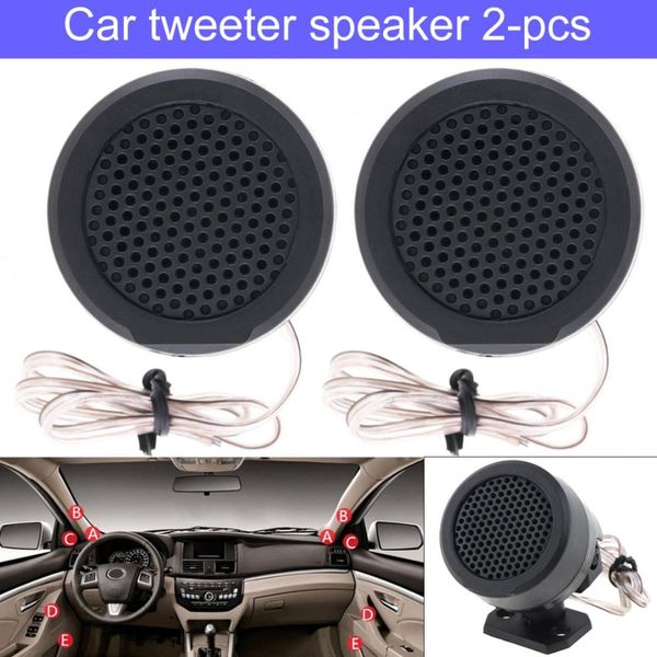 

tp-006a 2pcs 500w high efficiency mini dome tweeter speakers for car audio systems