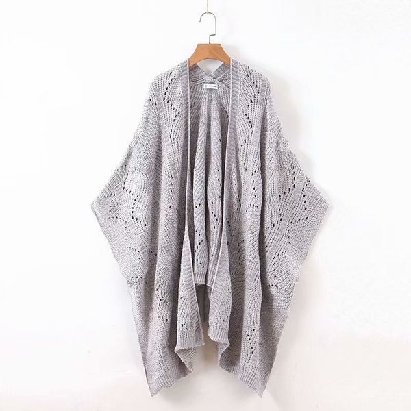 

jiangnan 65-61008 european and american fashion blouse hollow knitting, White