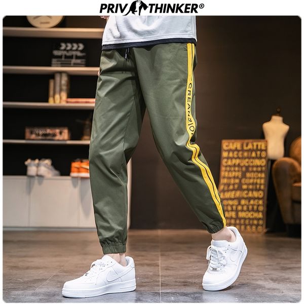 

men spring summer 2020 cargo pants mens collage casual loose joggers male korean fashion sweatpants fashions 4xl, Black