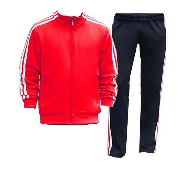 

men's gym tracksuit sport jacket suit set trousers jogging bottom sweatsuits blazer train track suit, Gray