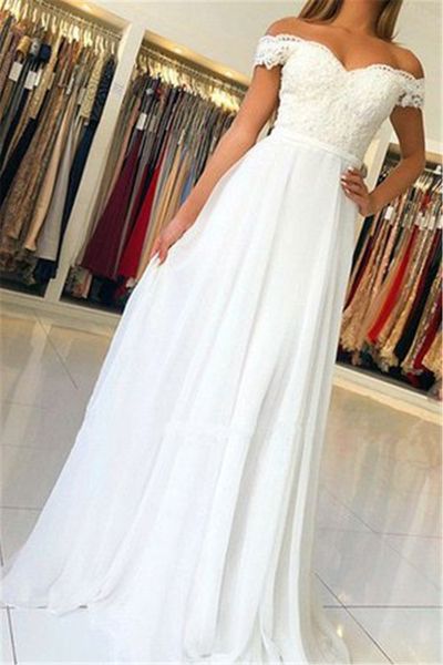

elegant one shoulder lace chiffon dress evening dress 2020 tea-length foraml prom party gowns wedding dresses, White;pink