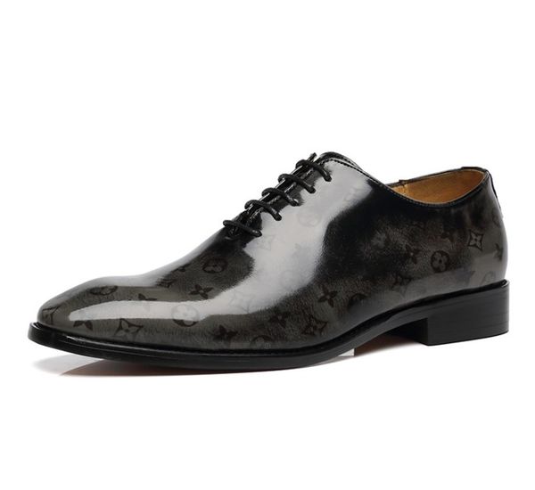 

pu leather fashion men business dress loafers pointy black shoes oxford breathable formal wedding shoes 37-48
