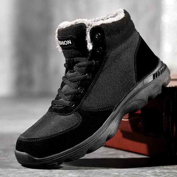 

mountain boots men new winter black sneakers warm trekking shoes outdoor sport ankle boots tourism climbing hunting footwear