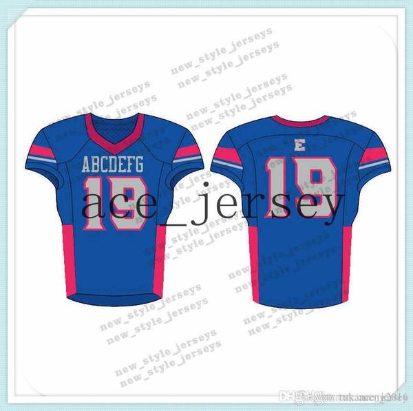 

104men 2019 youth football jerseys army green wine red embroidery logos stitched custom any name any number jerseys, Black;red