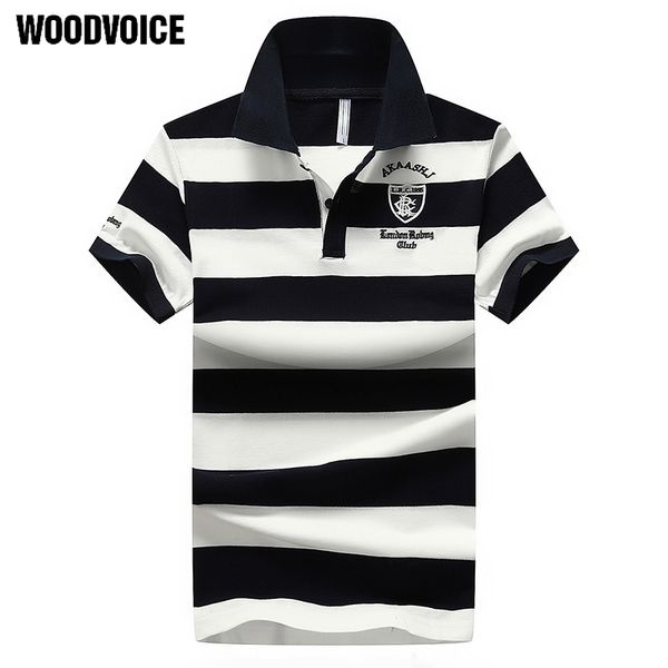 

High Quality Designer Men PoloShirt New Summer Casual Striped Cotton Mens Polo Contrast Color Polo Shirts Polo Male Camisa 68