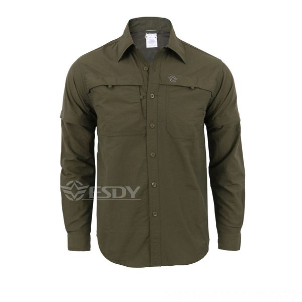 

high wear athletic & outdoor apparel quality mens detachable longsleeved shortsleeved quickdrying tactical shirt outdoor climbing jacket sun, Blue;black