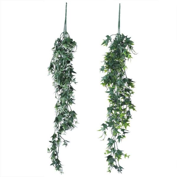 

искусственный плющ зеленый лист garland растения vine поддельные листва home decor пластиковые искусственные листья ротанг струнные листья
