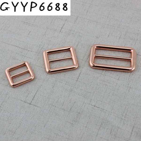 

2pcs 50pcs 19mm 39mm welded belt strap buckle handbag webbing adjusted buckle alloy thicken slider loop, Black
