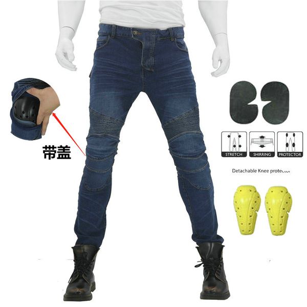 

new komine motorcycle pants men moto jeans protective gear riding touring motorbike trousers motocross pants pantalon moto, Black;blue