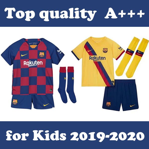 

19 20 barcelona kid kit wih ock me i f de jong kid jer ey uarez pique vidal dembele de jong 2019 2020 children boy kit