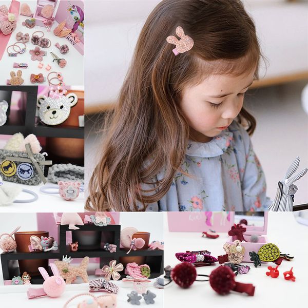 2019 Cute Hair Accessories Suit Gift Box Wedding Flower Girl Hair