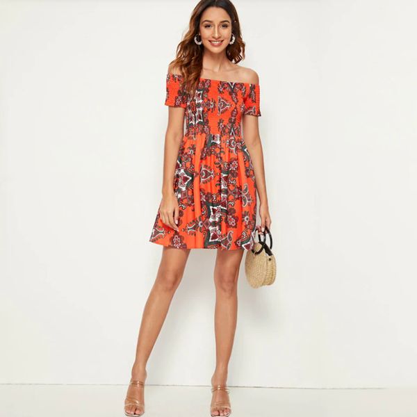 

повседневная длинная юбка платье с одной шеей платье с принтом моды, Black;gray