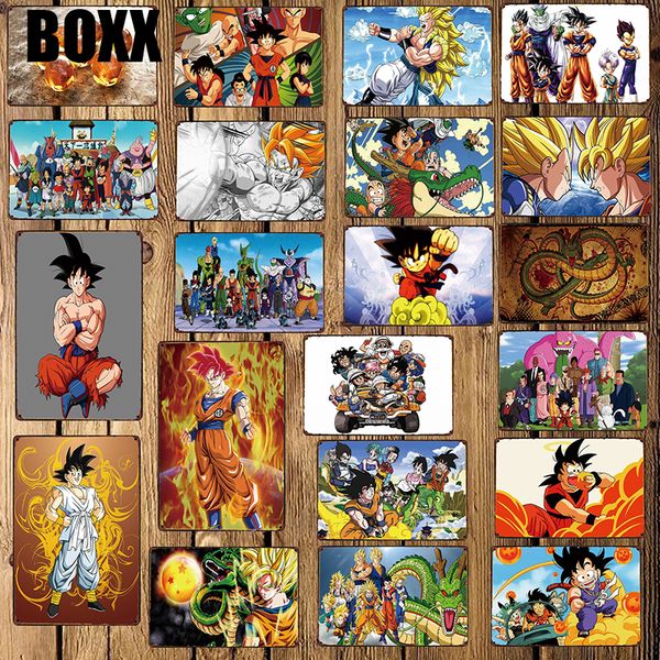 

dragon ball metal signs cartoon poster decor for bar pub home 20*30 cm