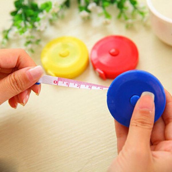 

1.5m 60inch mini measure retractable tape ruler sewing cloth dieting tailor