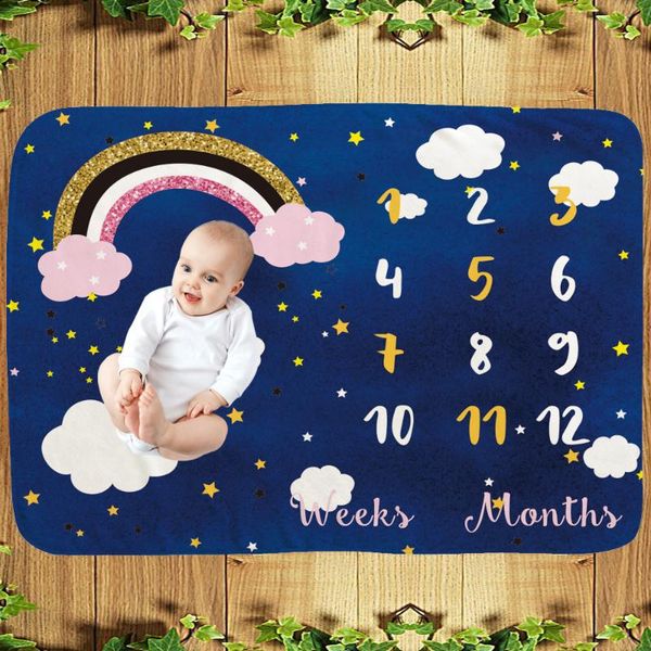 

baby milestone blanket newborn pgraphy blanket baby cover 70*100cm