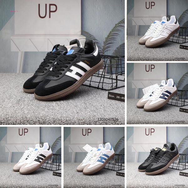 

2019 new samba trainers mens casual shoes fashion designer brand leather gazelle og black white pink men runner womens sneakers sports shoes