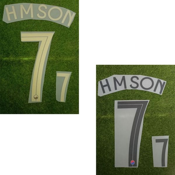 

2020 #7 hmson nameset home away printing soccer patch badge iron on clothes