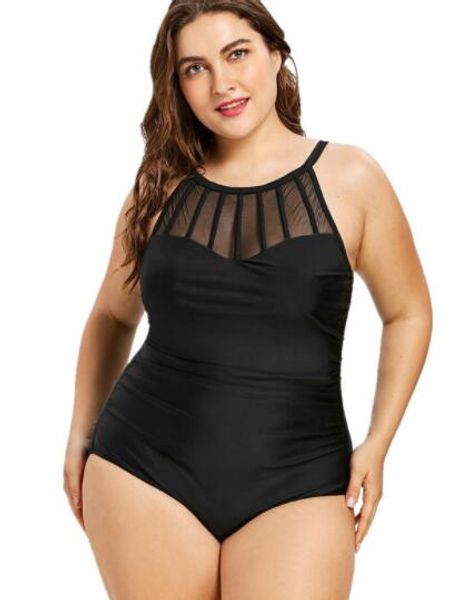 tek parça baskı giyer Brezilyalı tarzı mayo 2019 Büyük büyük New'in mayo büyük Feipo kadın Bikini mayo hızlı Feipo artı boyutu bölünmüş