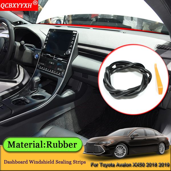 

car-styling anti-noise soundproof dustproof car dashboard windshield sealing strips accessories for avalon xx50 2018 2019
