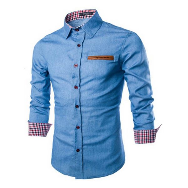 

new men spring autumn long sleeve male shirt cotton business slim fit shirt streetwear casual shirts, White;black