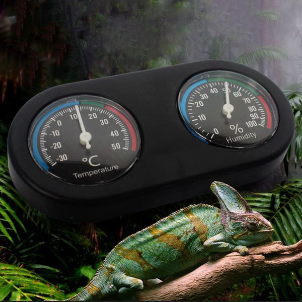 

reptile tank thermometer hygrometer temperature humidity monitor for vivarium terrarium-abux pet supplies home garden